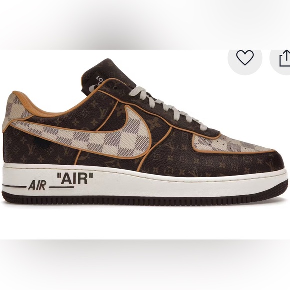 Nike Other - Nike Air Force 1 Sneakers (Fashion Show use only)
LV Design Monogram